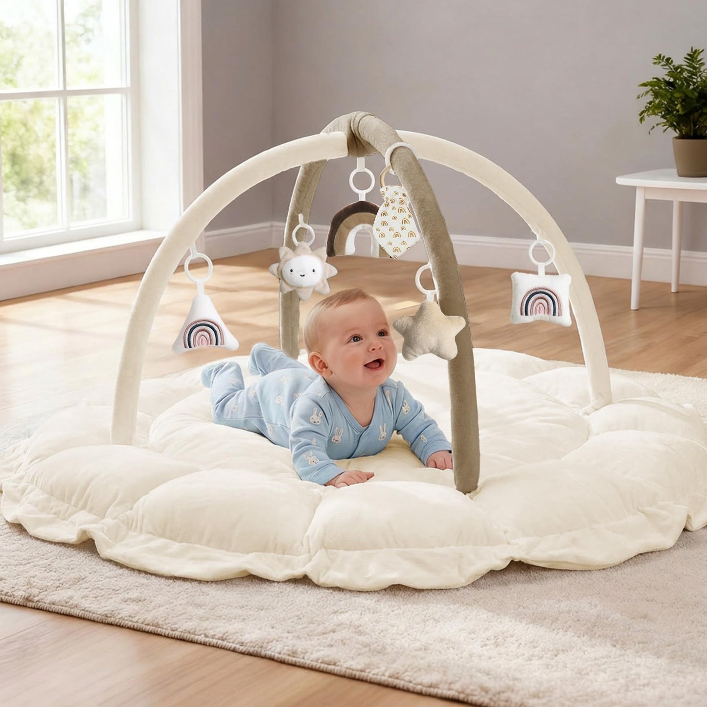 Wandelbares Baby-Spielbogen Set, Braun
