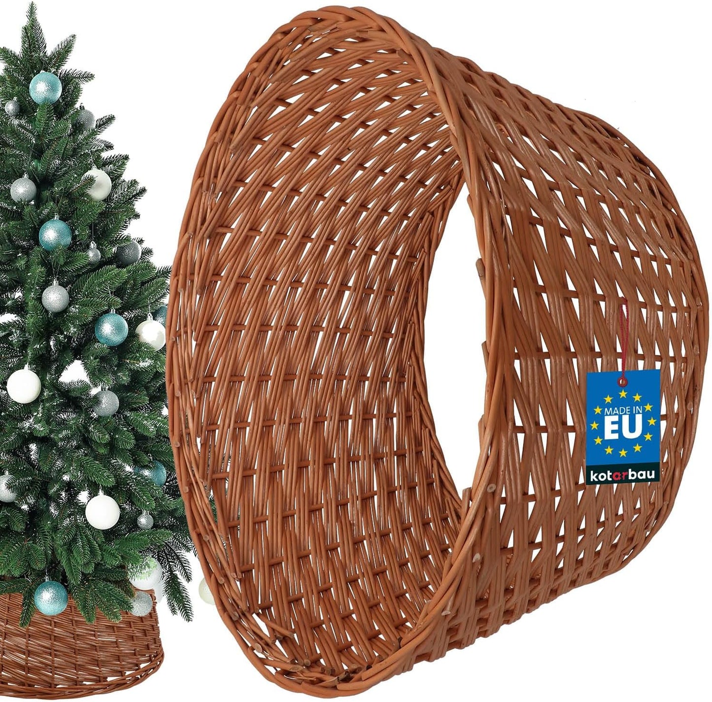Weihnachtsbaumkorb, Naturfarbe / Ø 60 cm