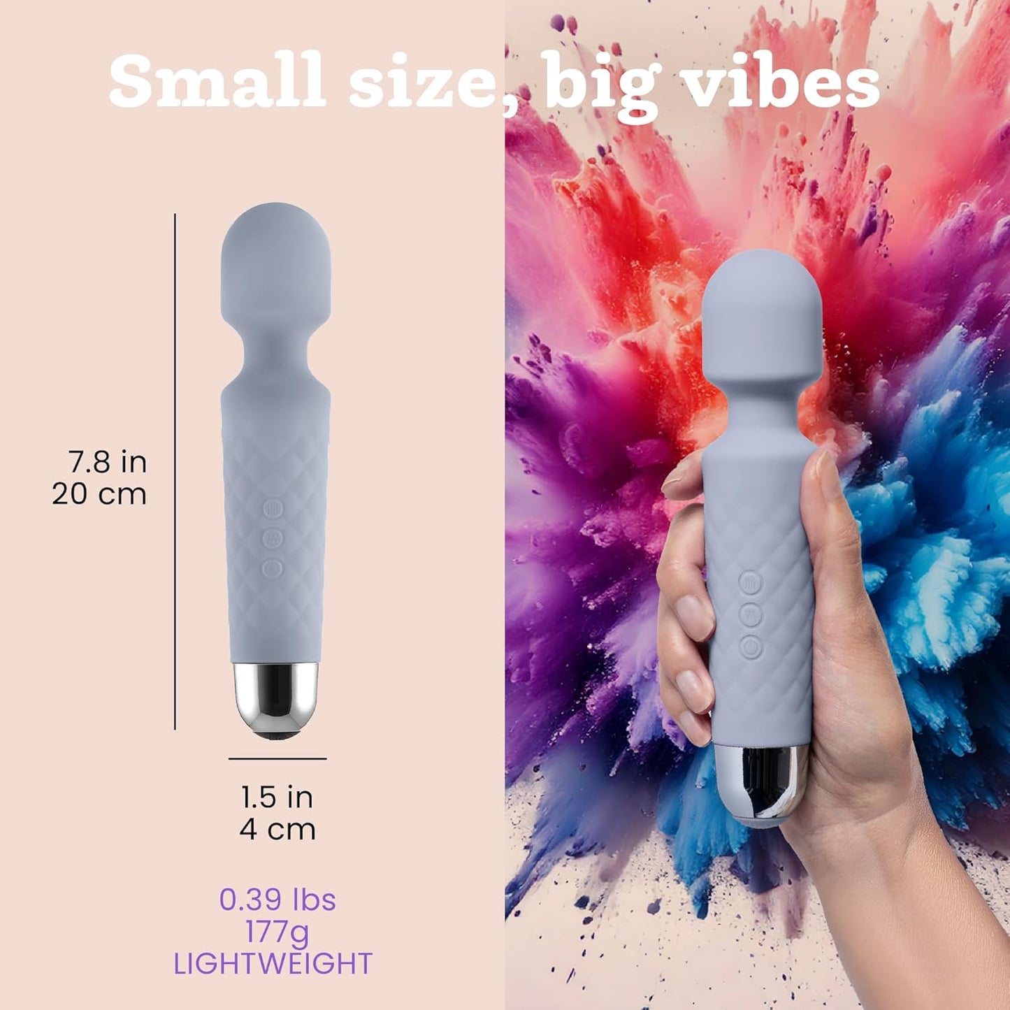 Vibrator für Frauen mit 20 Vibrationsmodi, Sanfte Welle