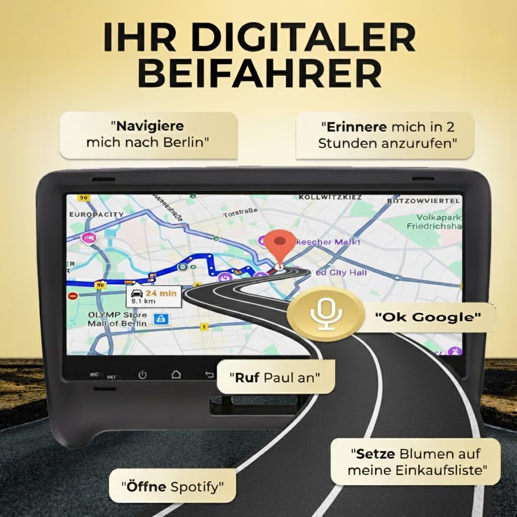 AA8-L2 Android 14 Autoradio mit Navigation & CarPlay für Audi TT 2006-2014, AA8-L2