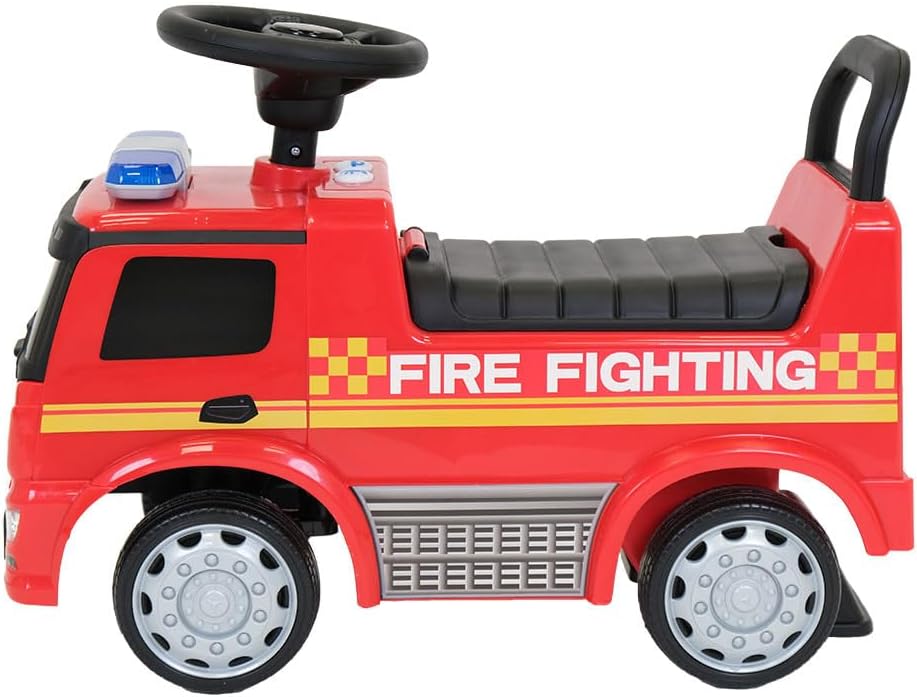 Rutschauto Feuerwehrauto mit Hupe, Rot