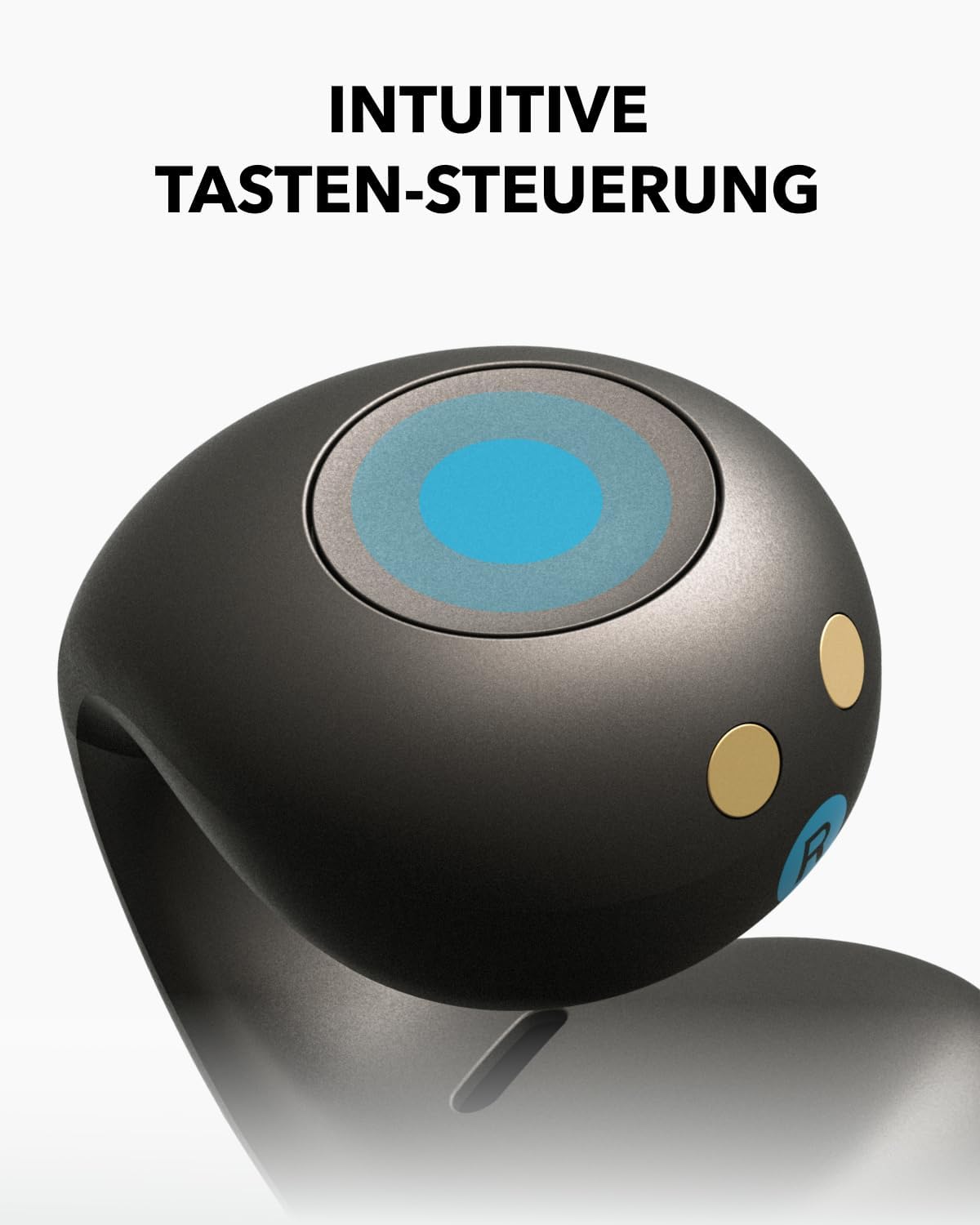 C40i Open-Ear Earbuds mit Clip-On Design, Graphitgrau
