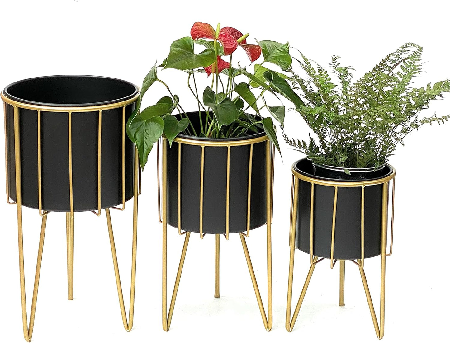 3er-Set Blumenhocker mit Topf 96039