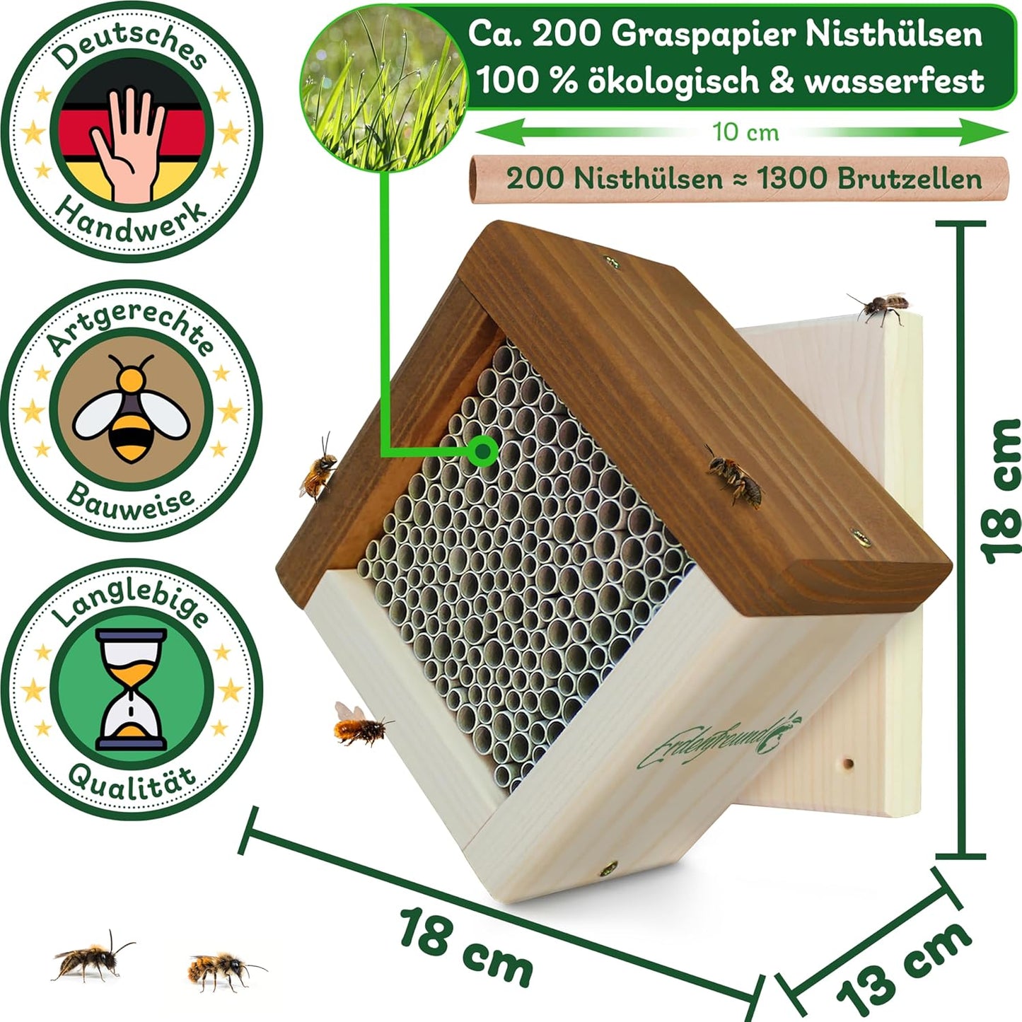 Wildbienenhotel, Sturmfeste Aufhängung
