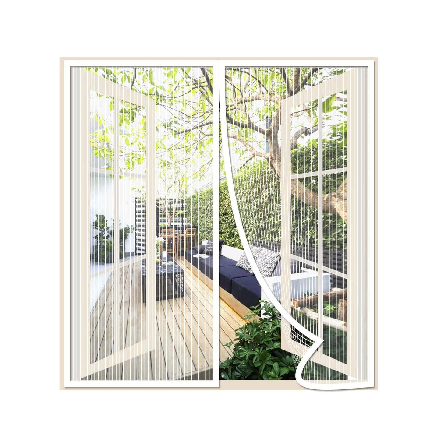 Magnetisches Fliegengitter für Fenster