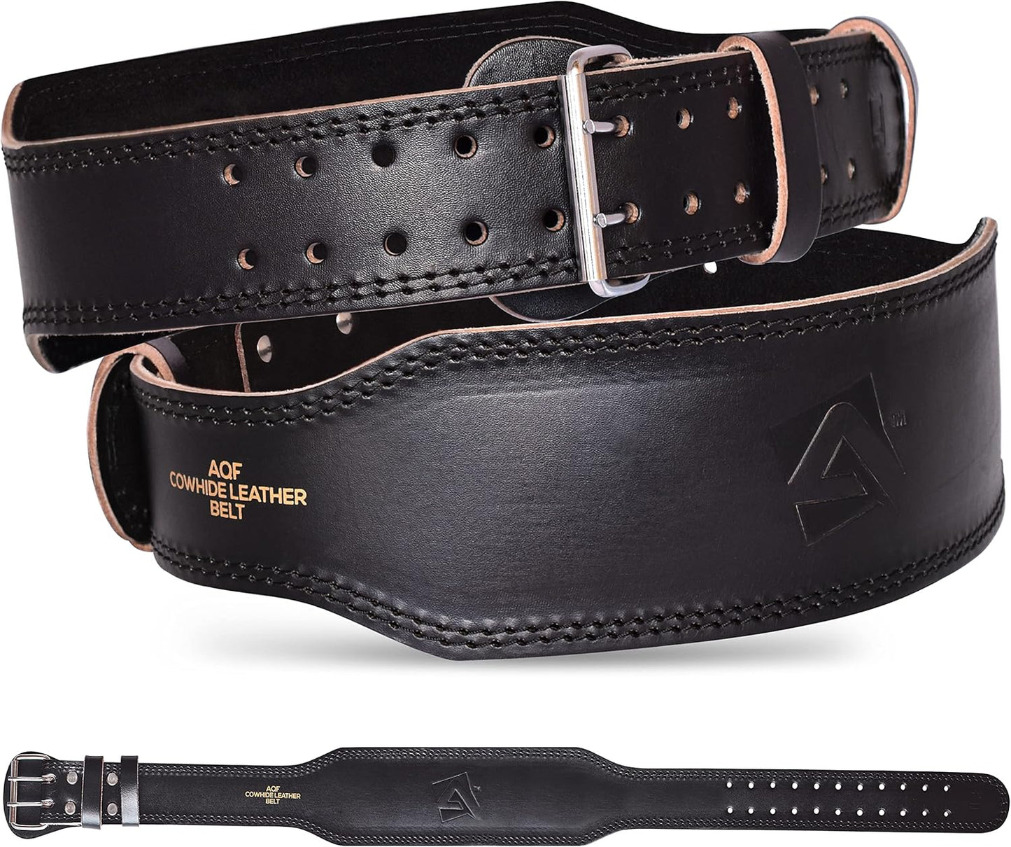 Gewichthebergürtel aus Leder mit Lendenwirbelstütze, XL