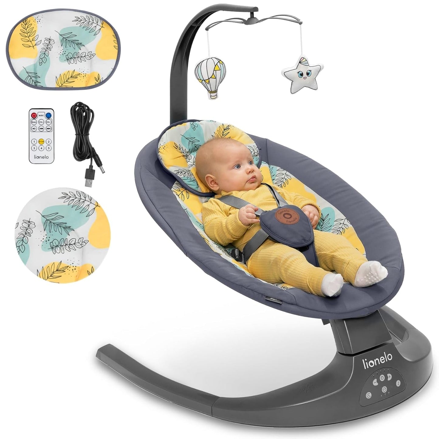 2-in-1 Babywippe Ralf, Mehrfarbig