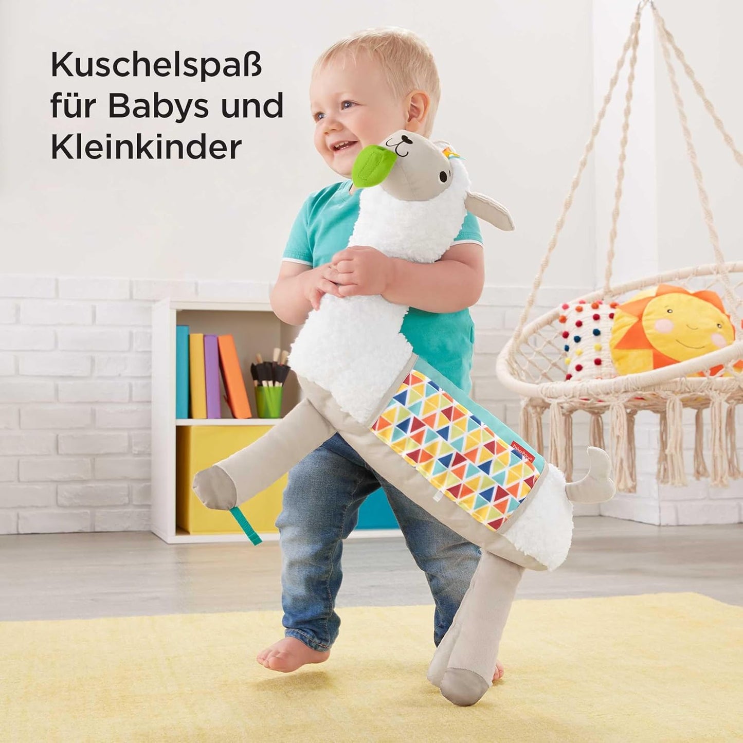 4-in-1 Lama Spielkissen für Babys, Lama