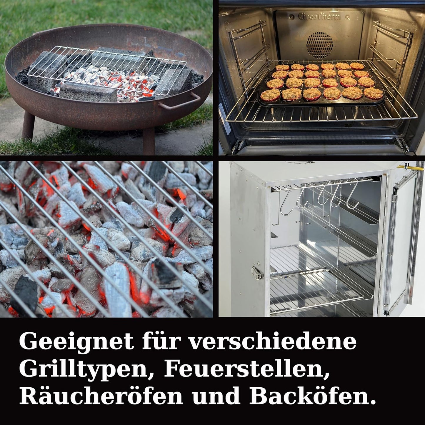 2-teiliges Grillrost-Set, 44,5 cm x 30 cm