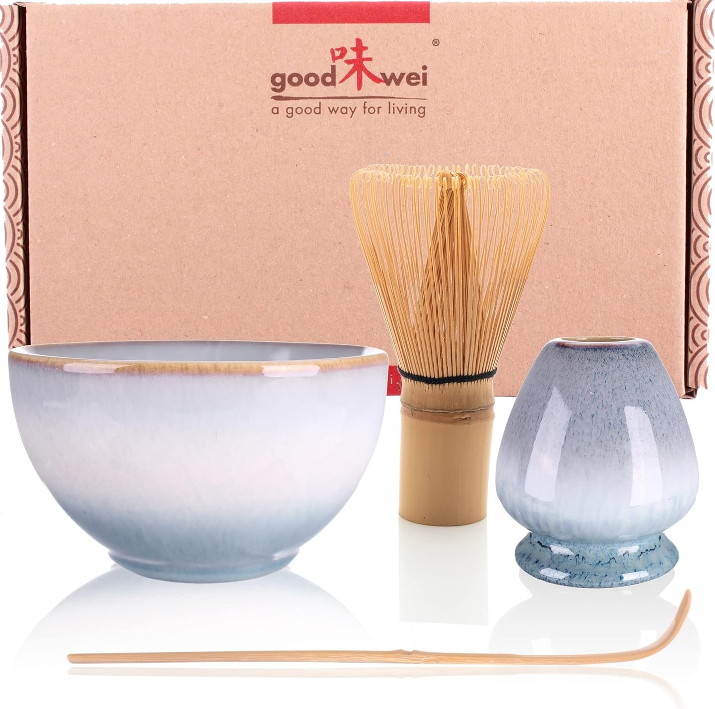 Matcha Tee-Set mit Besen, Löffel & Schale, Moya 80