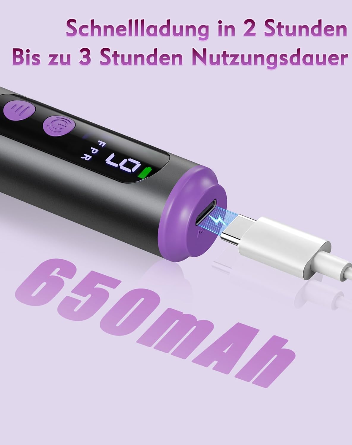 12-in-1 Nagelfräser Set, Grau