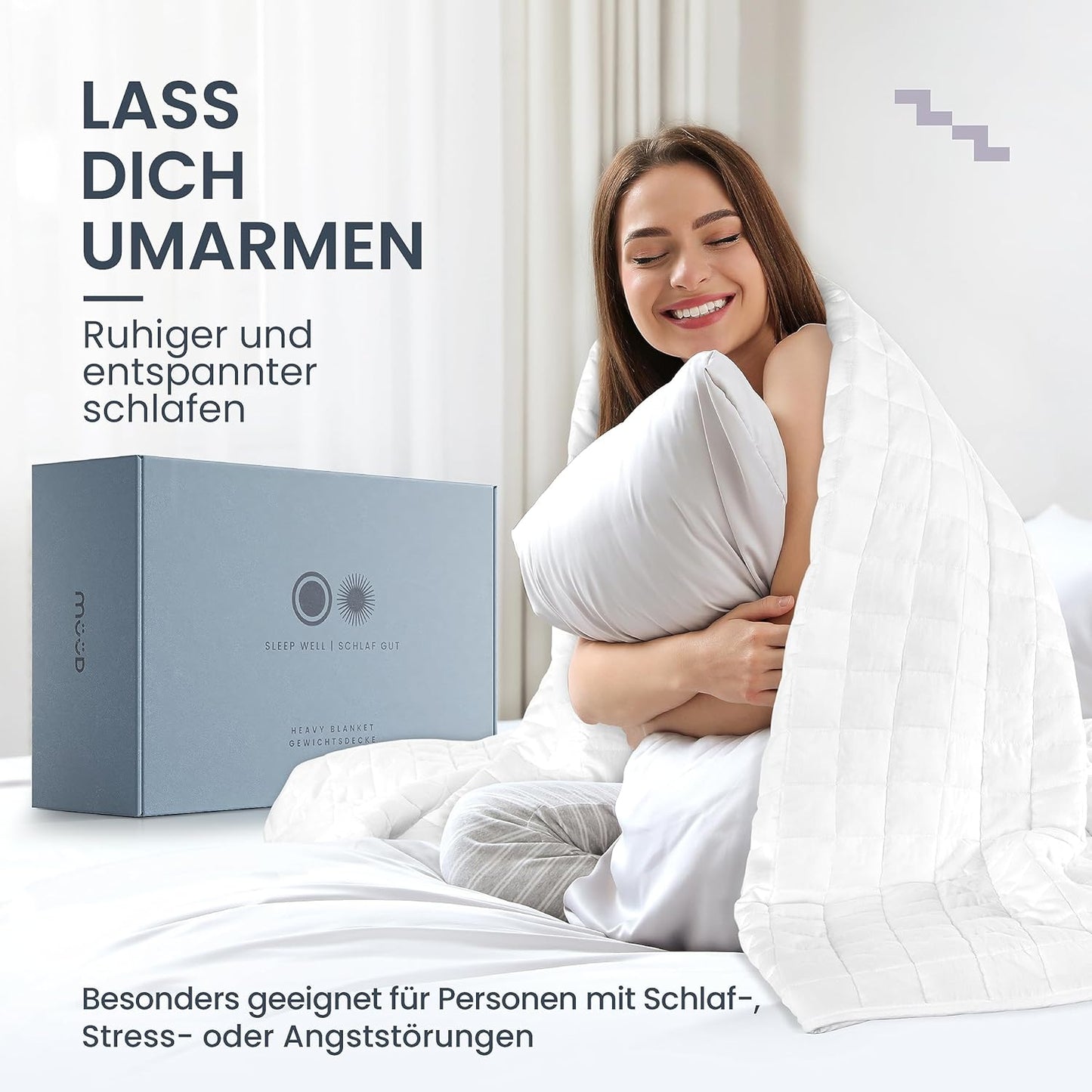 Gewichtsdecke 8 kg, 135 x 200 cm 8.0 Kilogramm