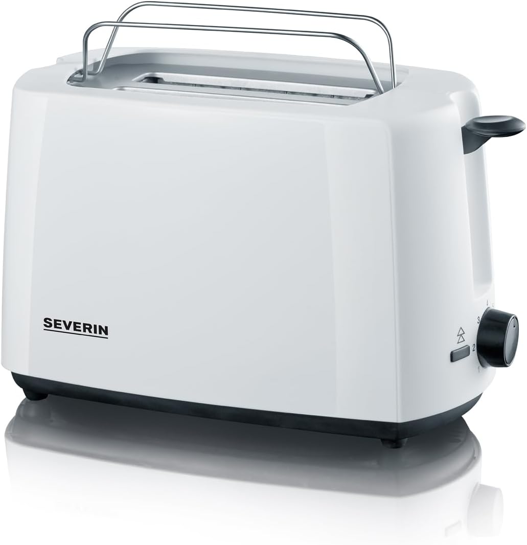 AT 2286 Toaster mit Brötchenaufsatz, Weiss / Schwarz