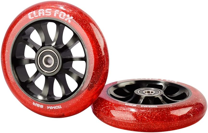 ‎LY-WH-AL100009-6 Pro Stunt Scooter Rollen, Transparent Rot
