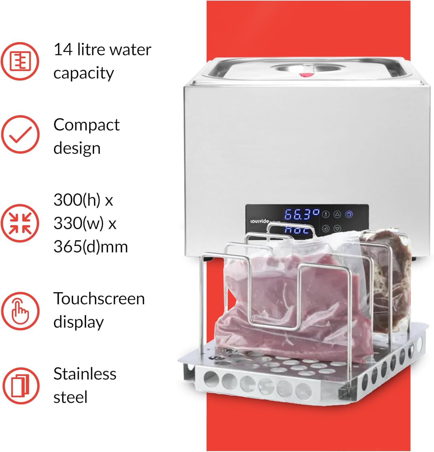 Sous-Vide Wasserbad mit PID-Regler