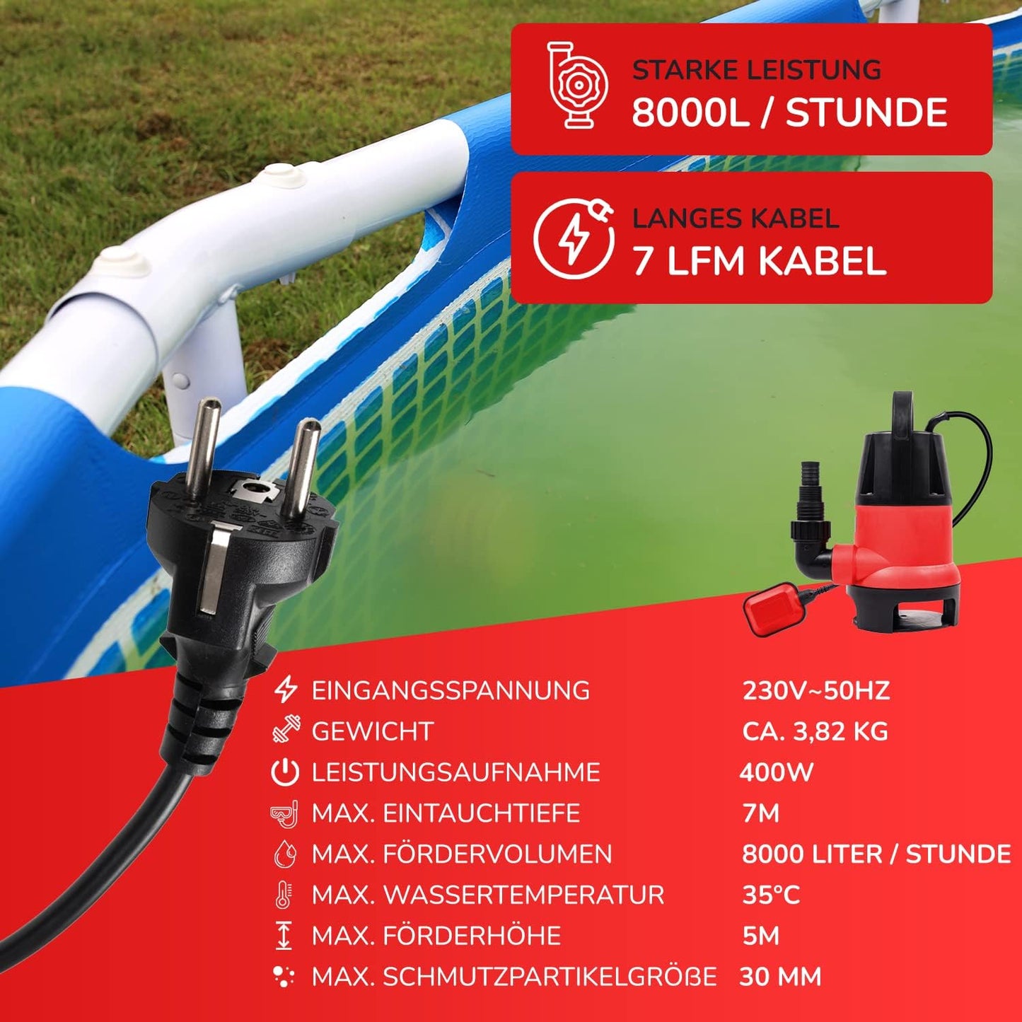 JP400-D2 Schmutzwasserpumpe