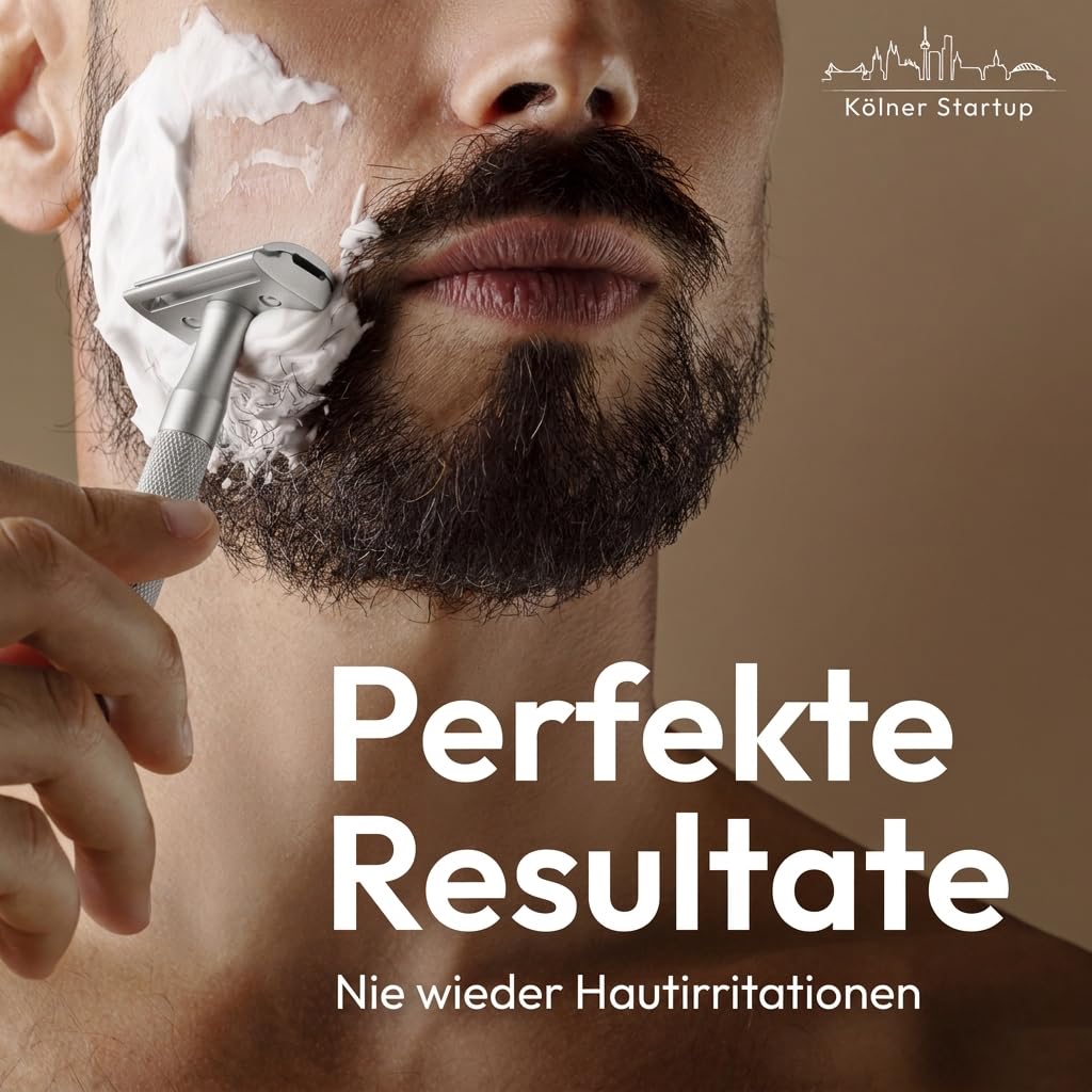 Rasierhobel Set mit Ständer, 4. Silver