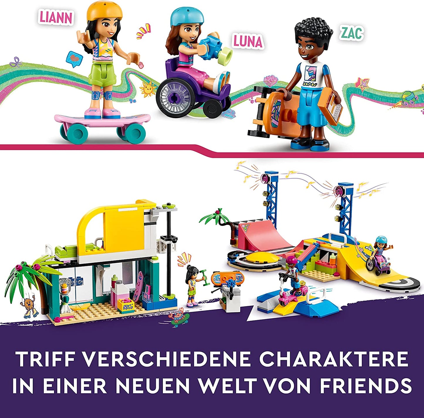 41751 Friends Skatepark, Konstruktionsspielzeug, Single