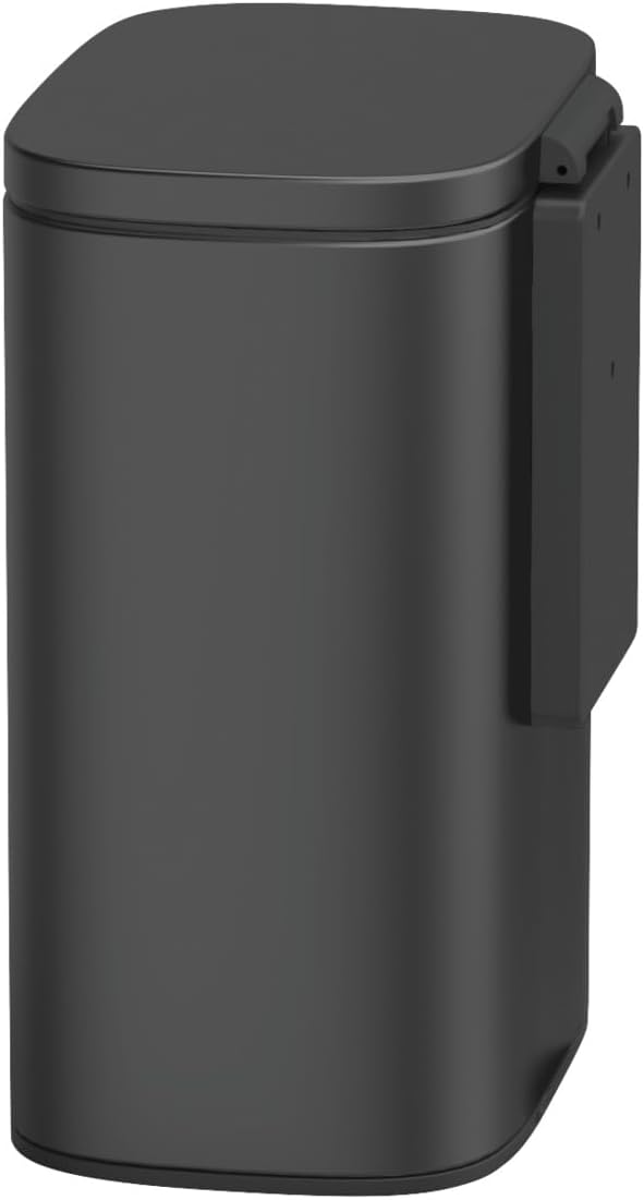 Wandkosmetikeimer Sare, Schwarz