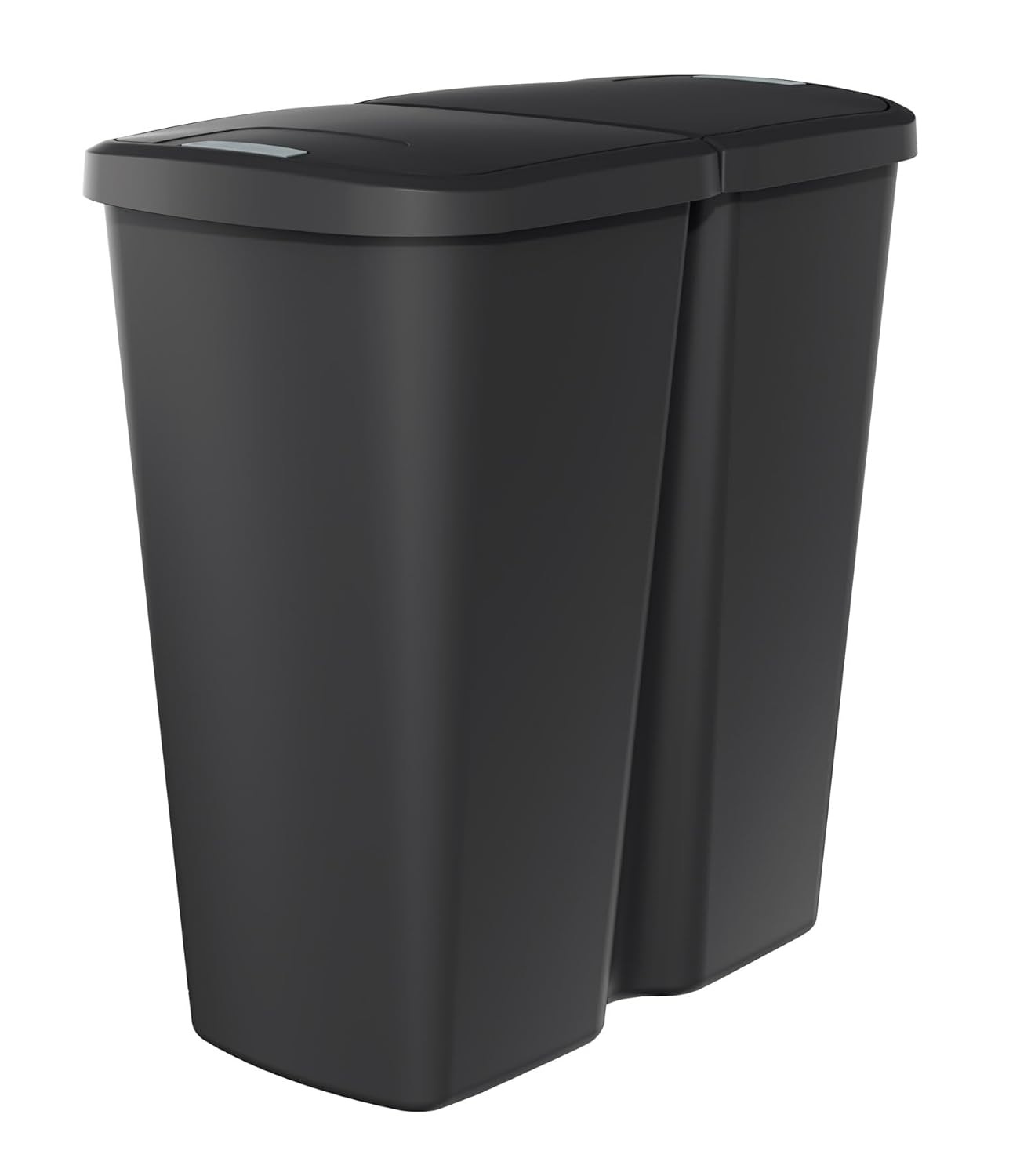 Duo Abfalleimer, schwarz / schwarz