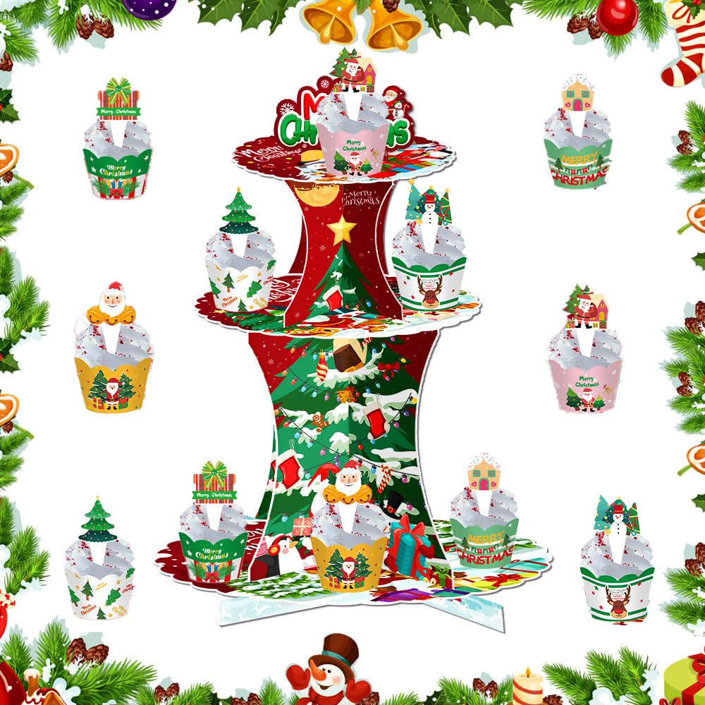 Weihnachtsbaum Cupcake-Ständer, Weihnachten