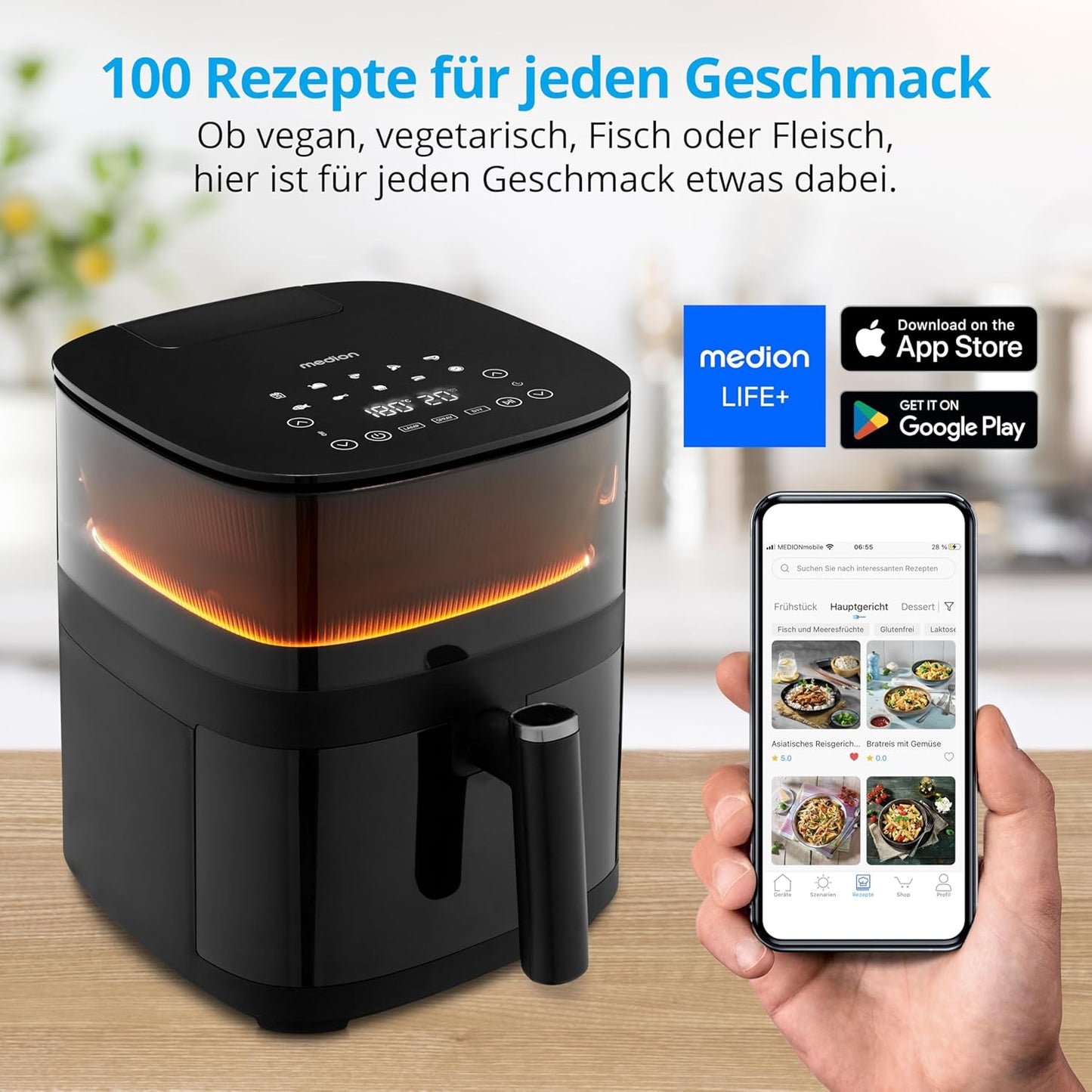 X10 XL Heissluftfritteuse mit Wassersprühfunktion