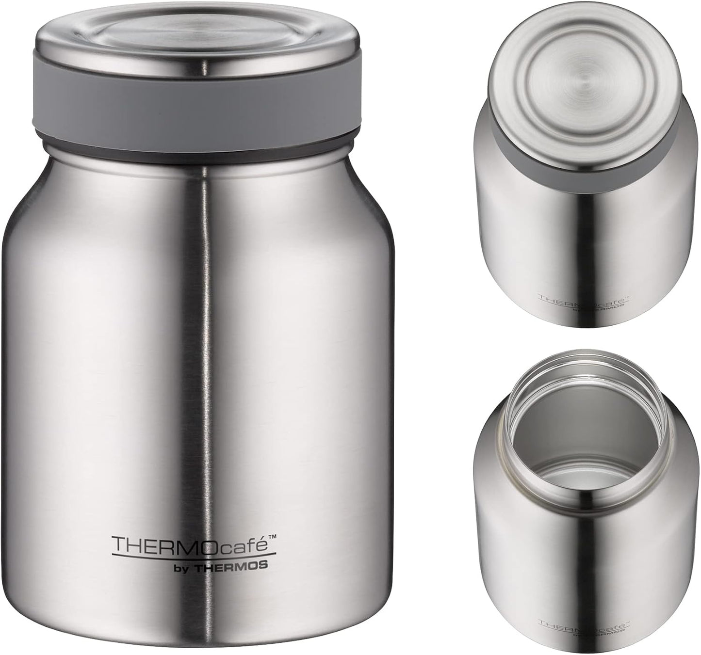 Doppelwandiger Thermobehälter, Stainless Steel Mat 500 ml ohne Löffel