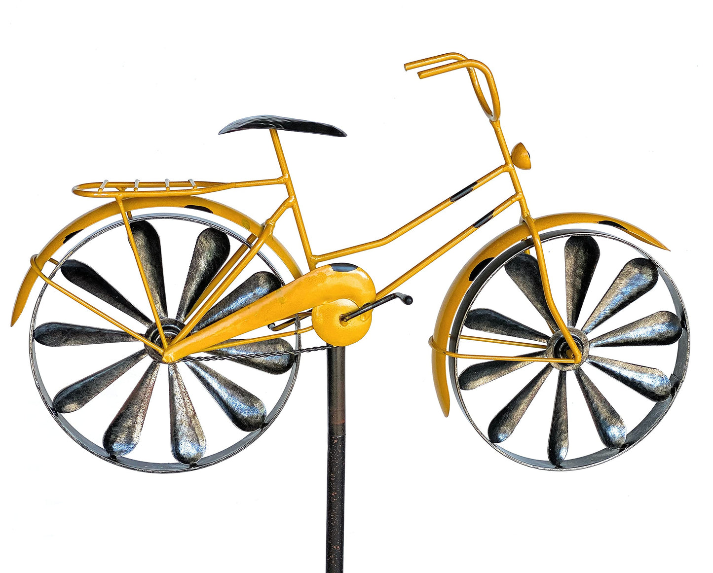 Gartenstecker Fahrrad XL mit Windspiel