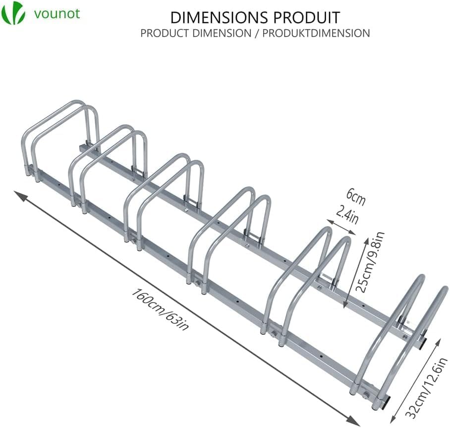Veloständer für 6 Räder, für 6 Fahrräder