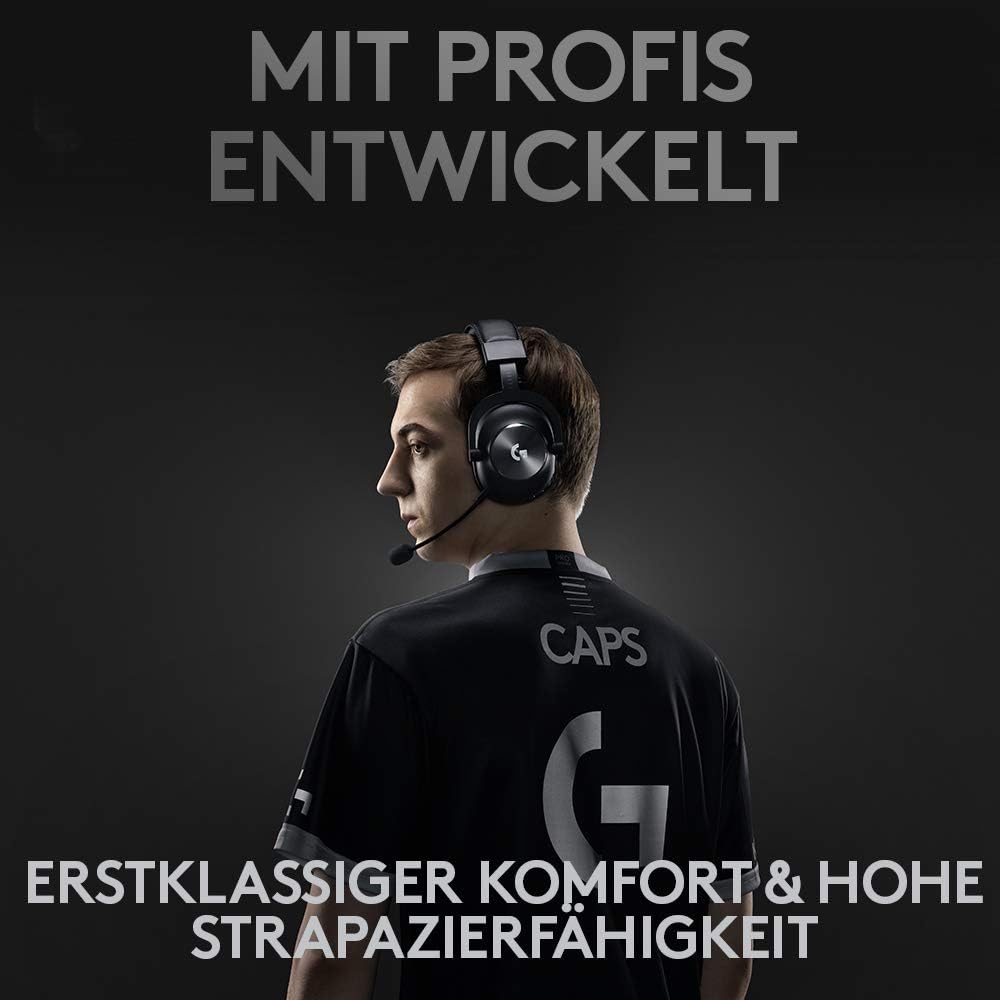Pro X Lightspeed Gaming-Headset mit Blue VO!CE Technologie, Standard Edition Headset Schwarz