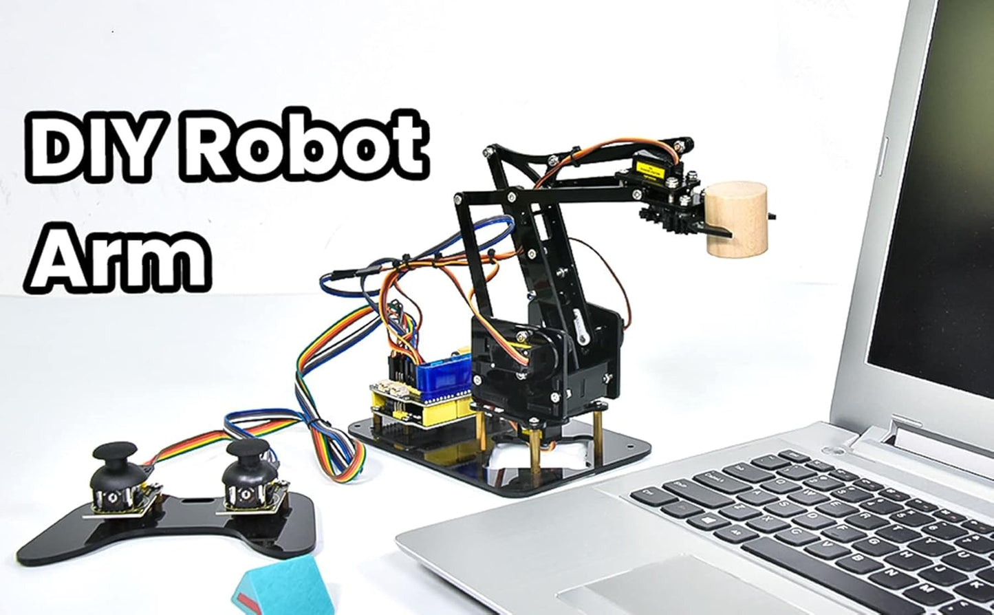 Roboterarm Bausatz mit Servosteuerung, Yellow
