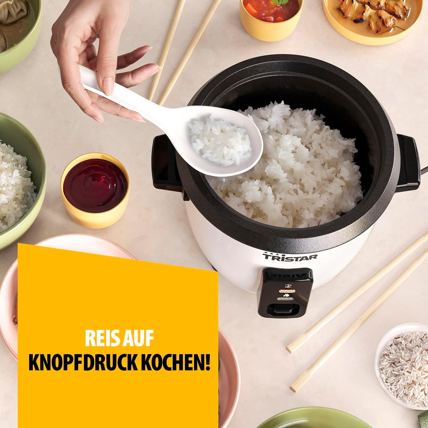RK-6142 Reiskocher mit Warmhaltefunktion, Neue version