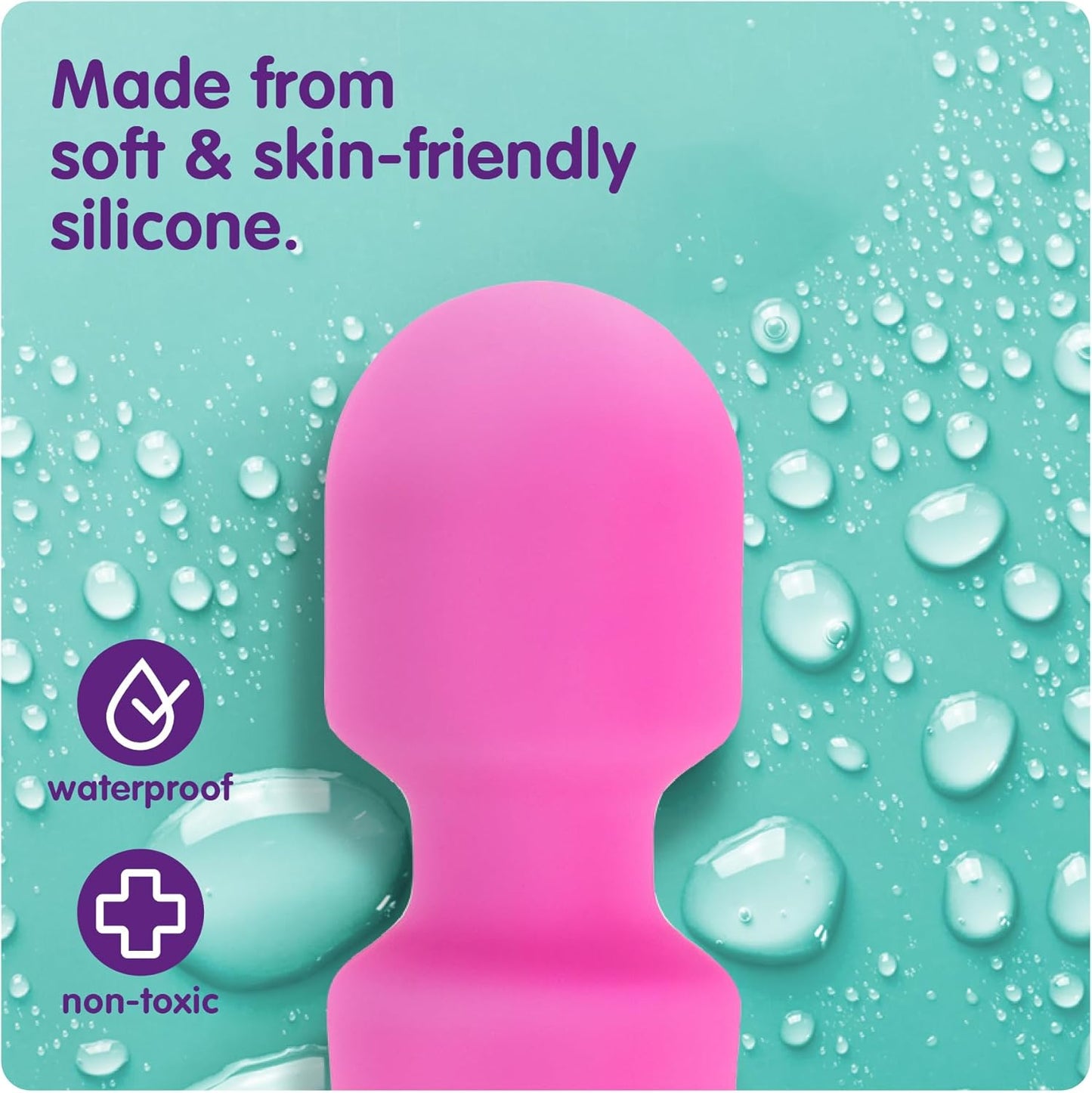 Vibrator mit 20 Vibrationsmustern und 8 Geschwindigkeiten, Klein Rosa