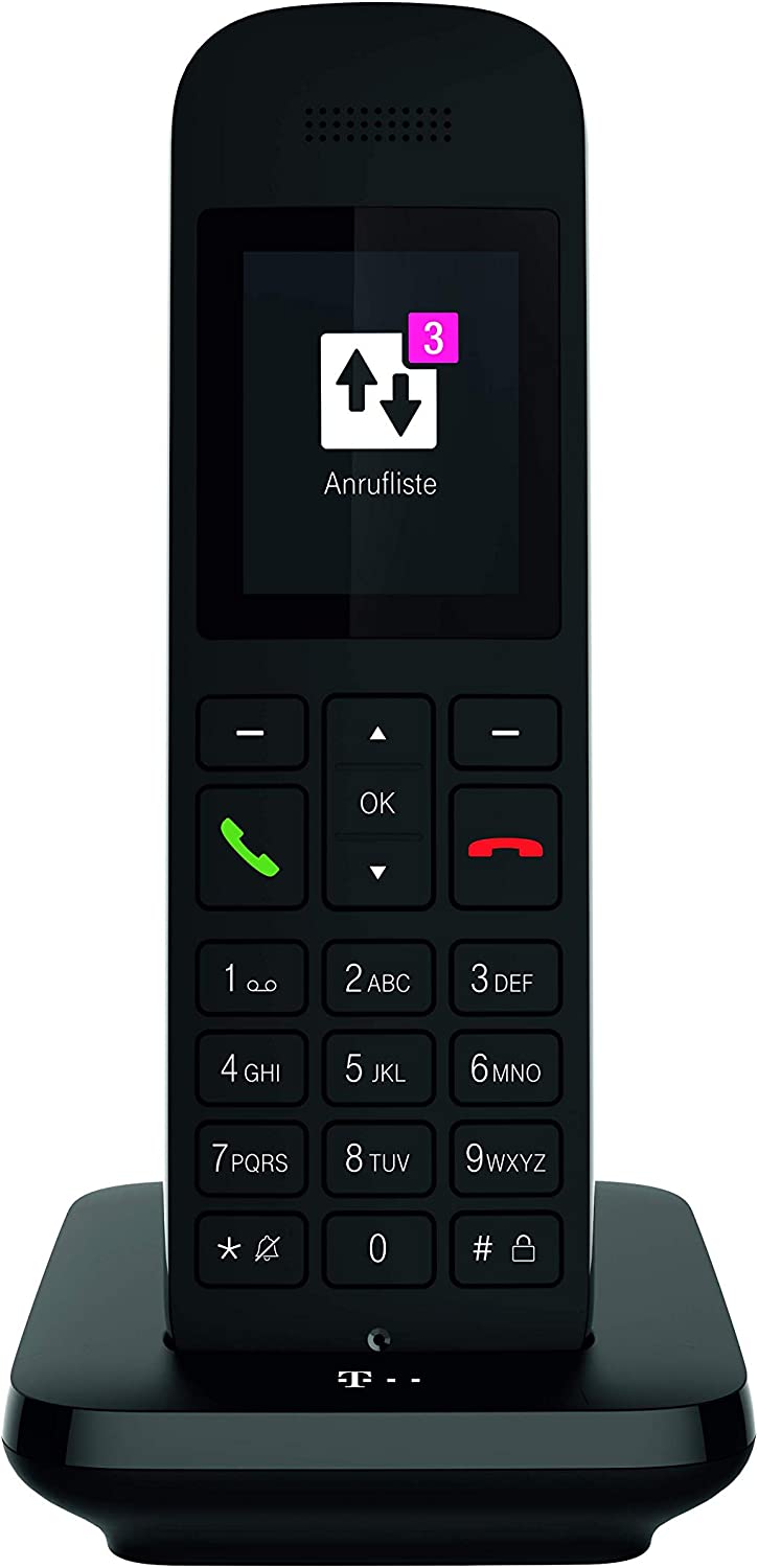 Sinus 12, analoges Telefon, schwarz Single