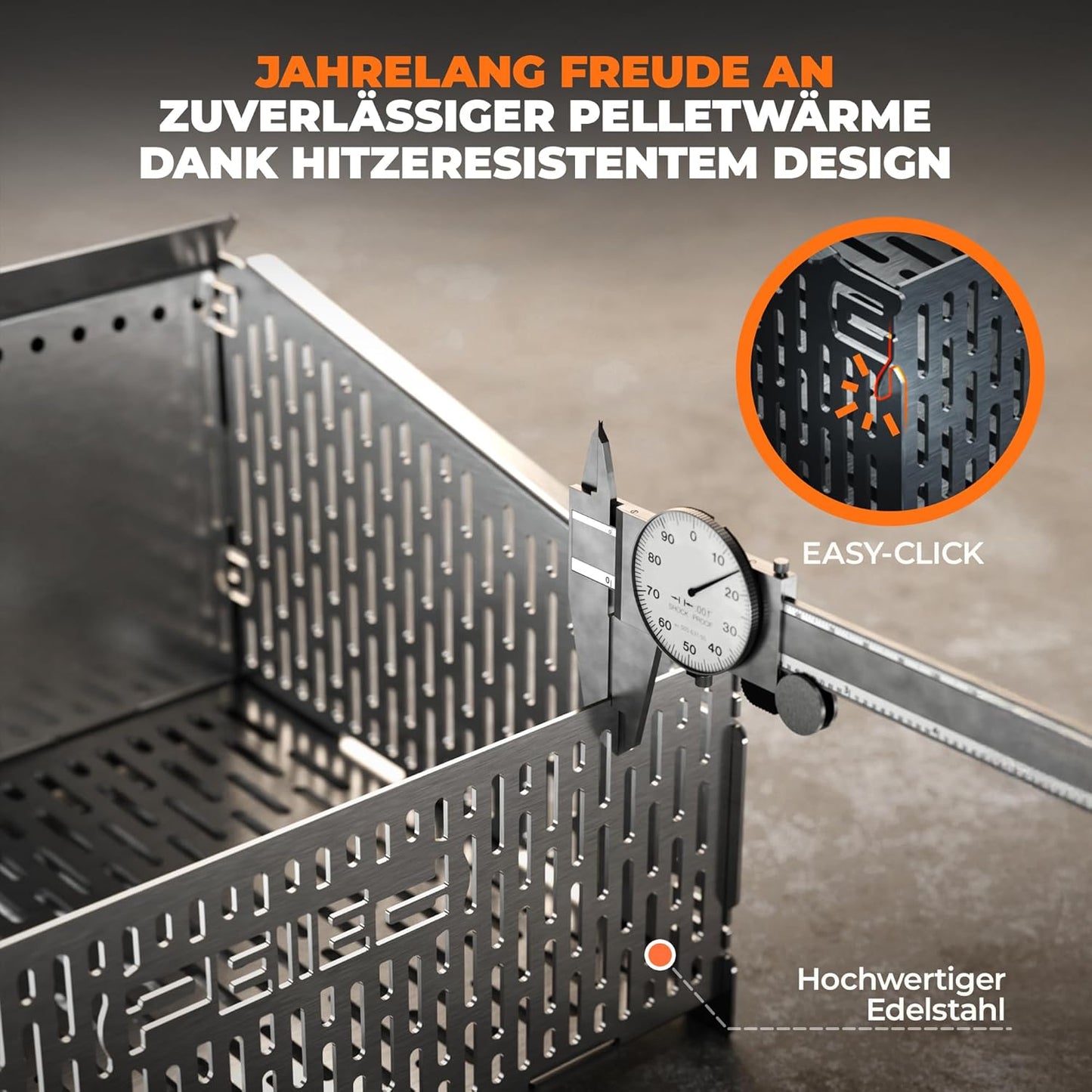 Hitzeresistenter Pelletkorb