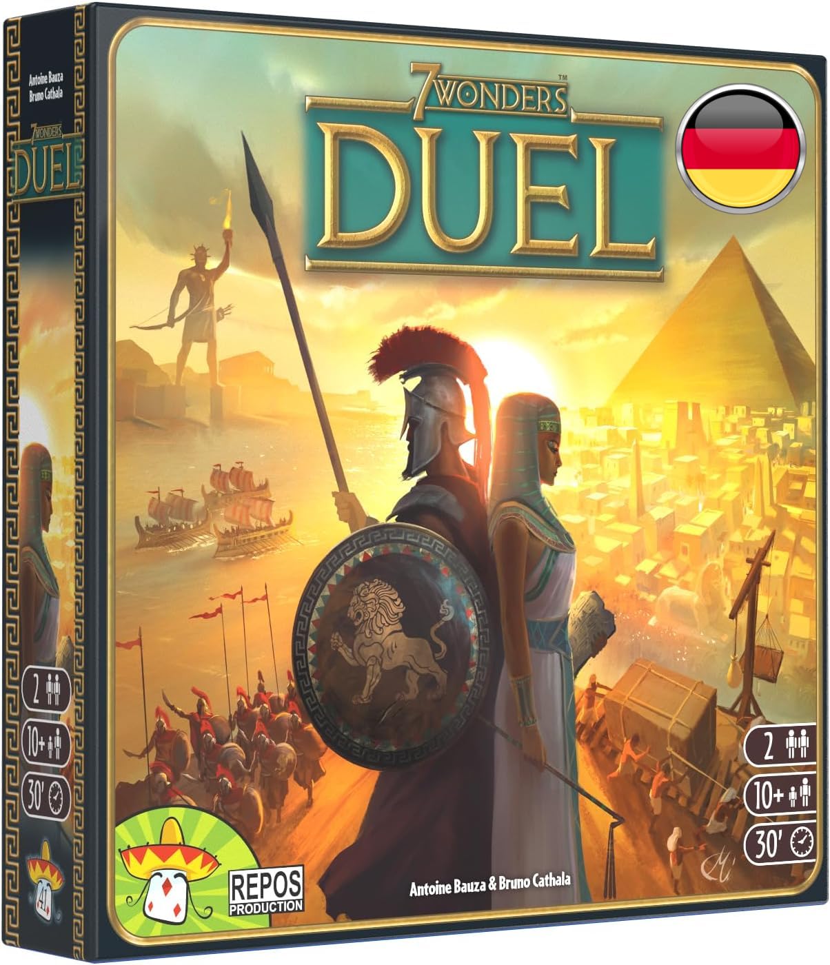 7 Wonders Duel Brettspiel, 2 Spieler a. 7 Wonders Duel (Grundspiel)