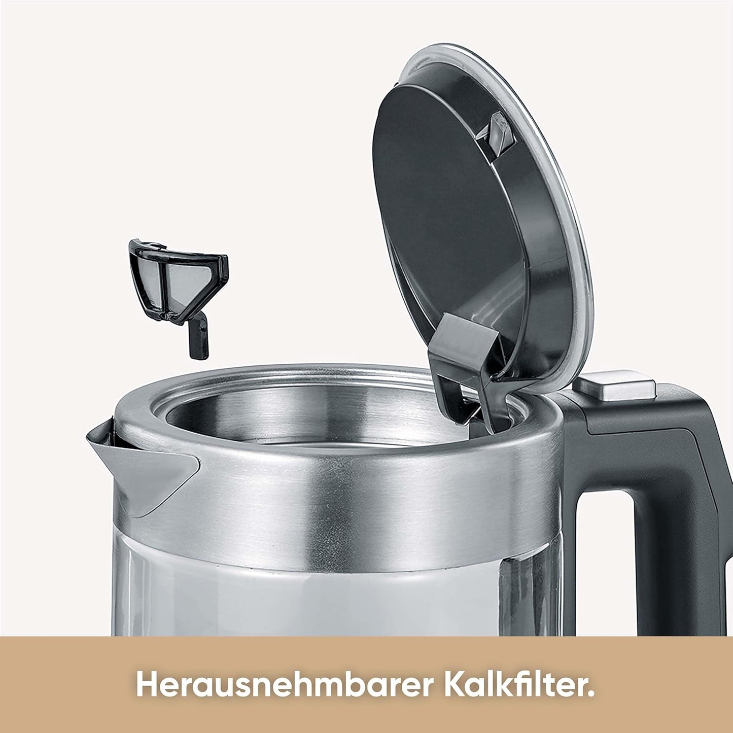Digitaler Mini-Wasserkocher mit Temperaturauswahl, 0,5 L - Einstellbare Temperatur