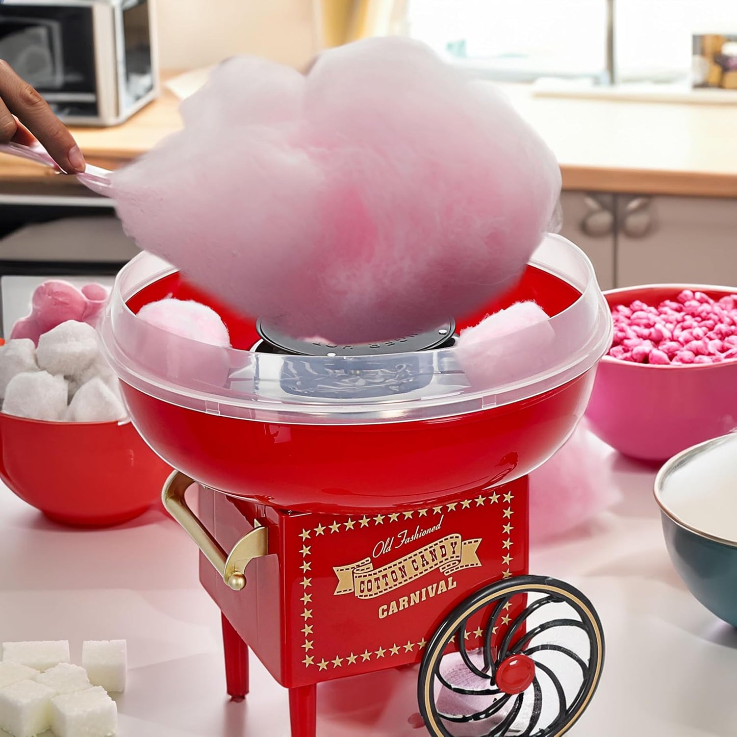 Retro Zuckerwatte-Maschine