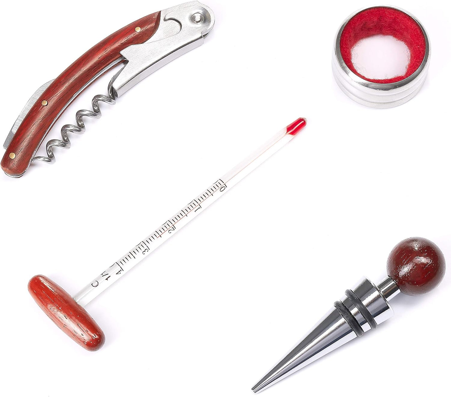 5-in-1 Sommelier Dekantier-Set mit Weinkiste