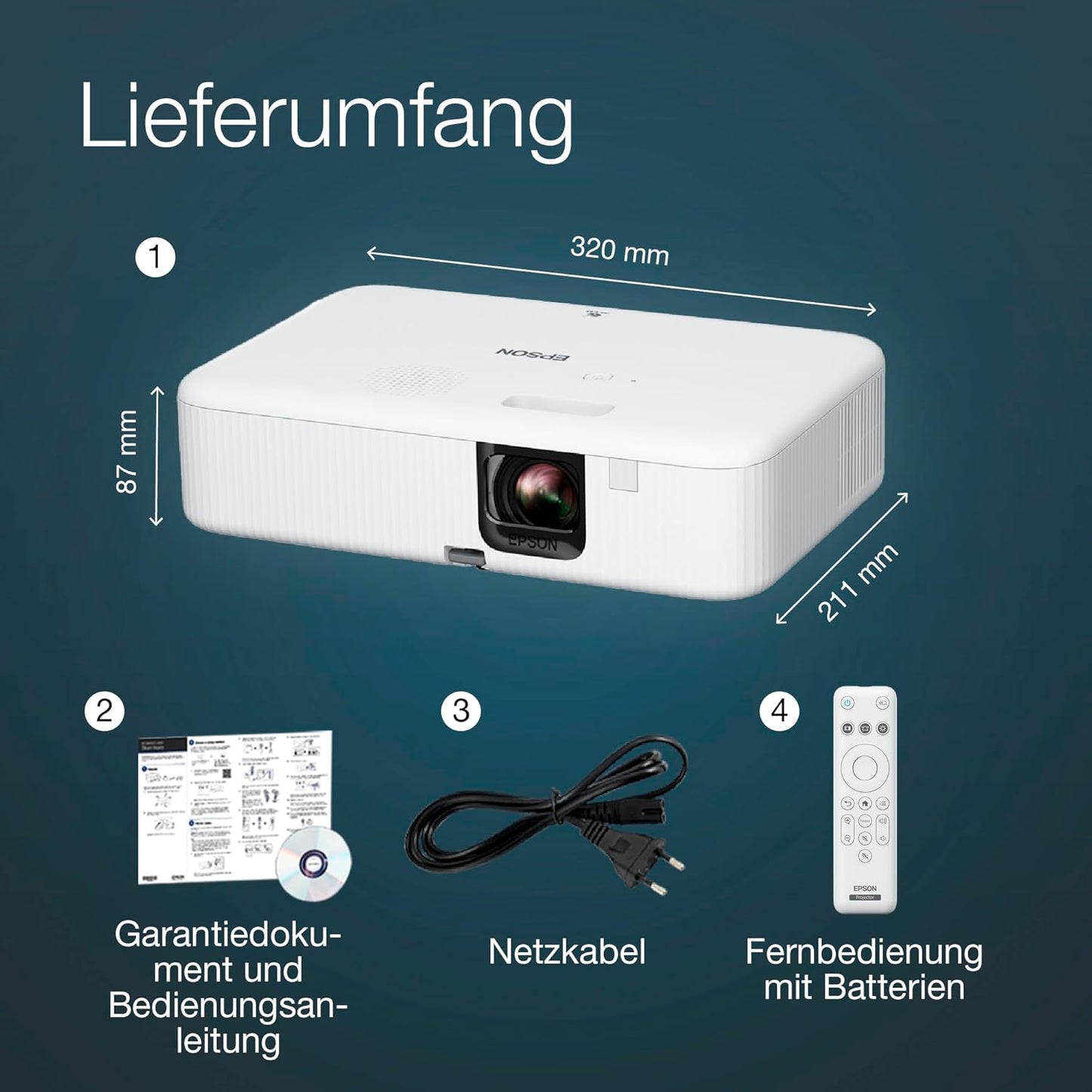 CO-FH02 Smart Full HD-Projektor mit Android TV, Android TV