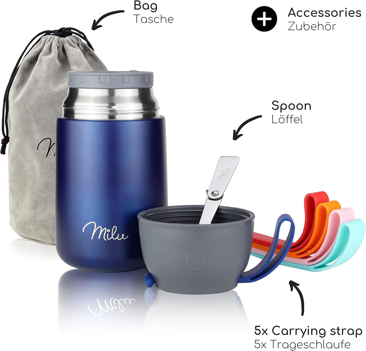 Thermobehälter, Navyblau, 650ml