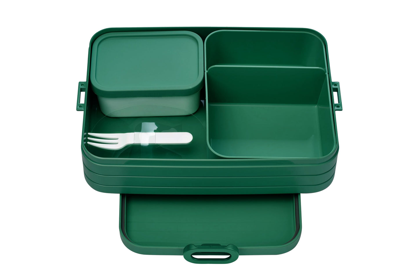 Brotdose mit Bento Box für Snacks und Reste, Vivid Green Groß