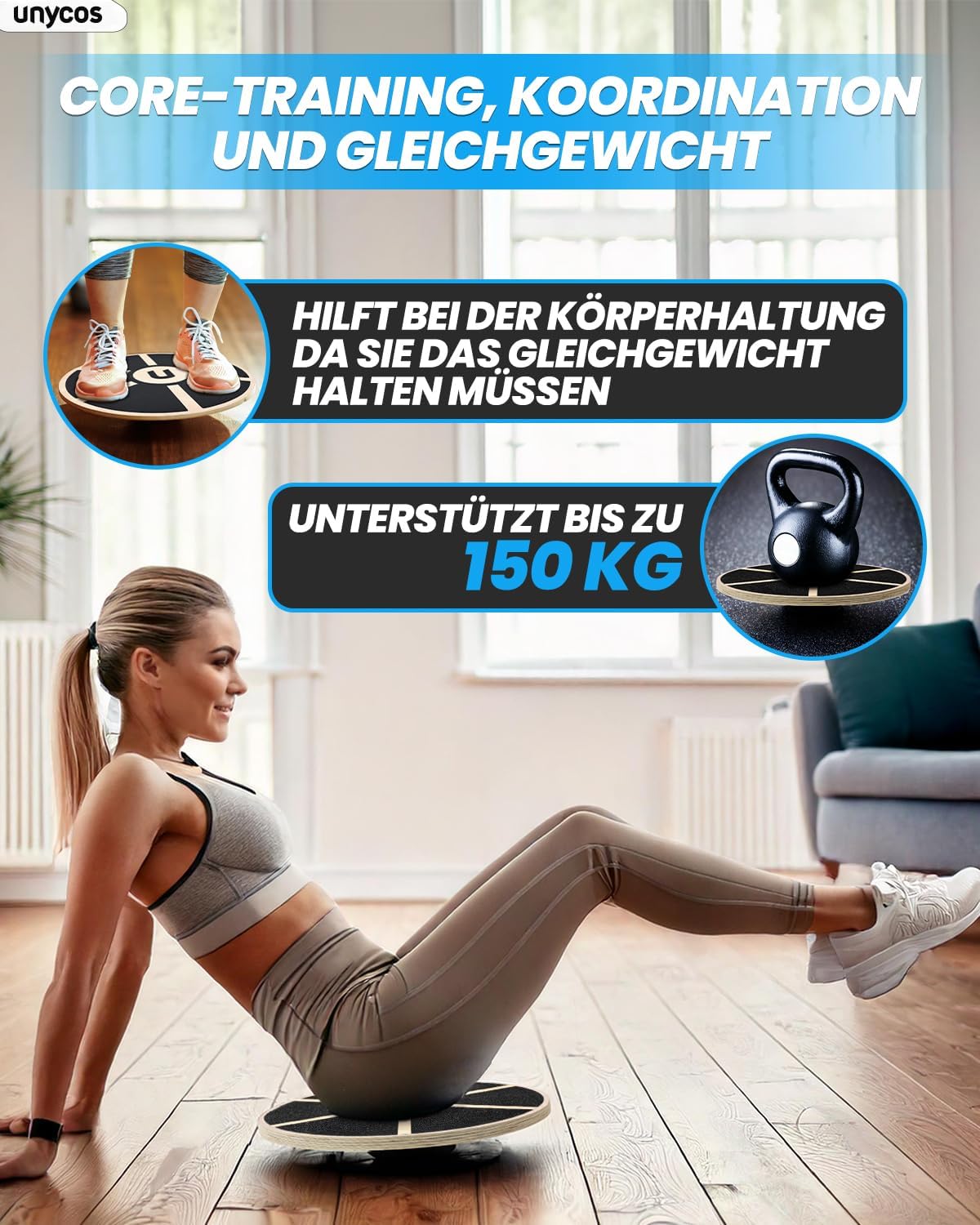 Balancebrett, #06 Holz – Rund