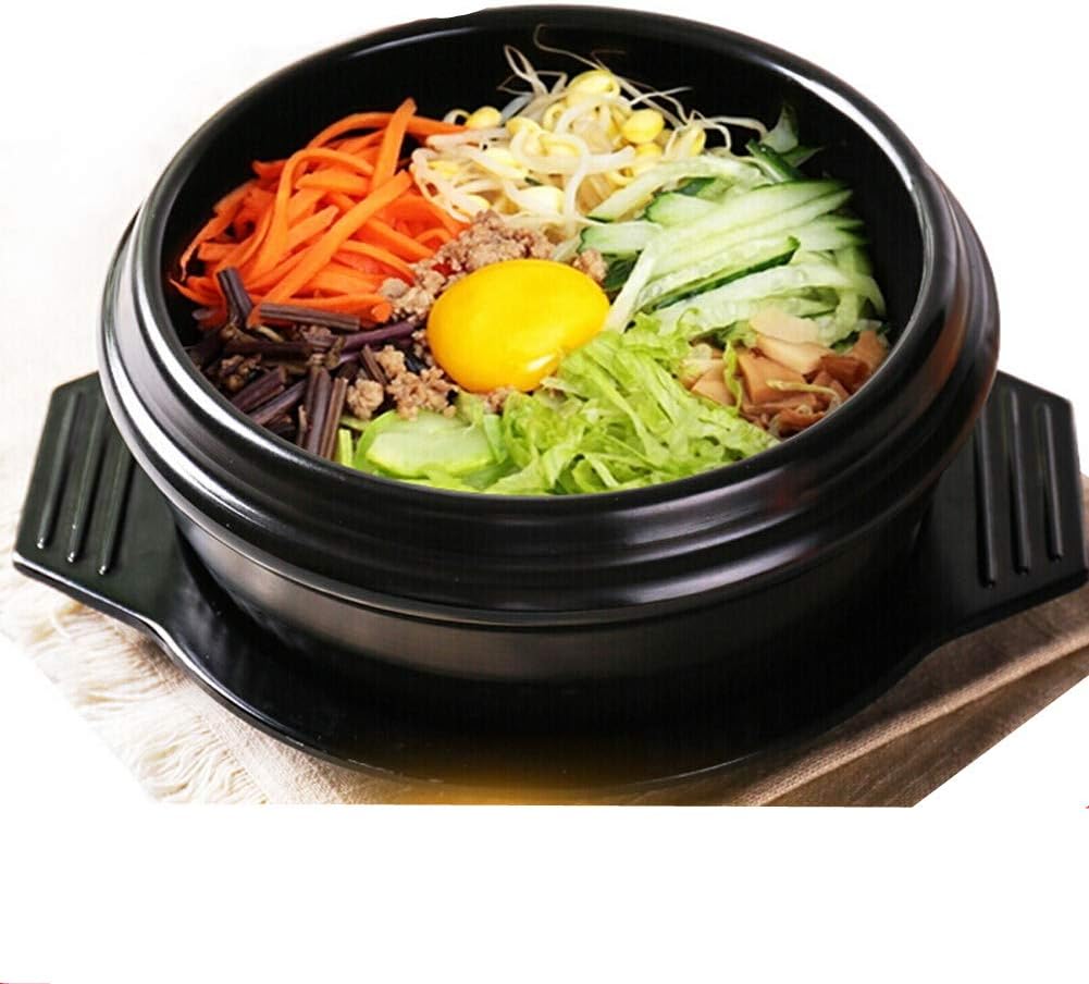 Bibimbap Keramiktopf mit Tablett, 1100ml, 1100ml