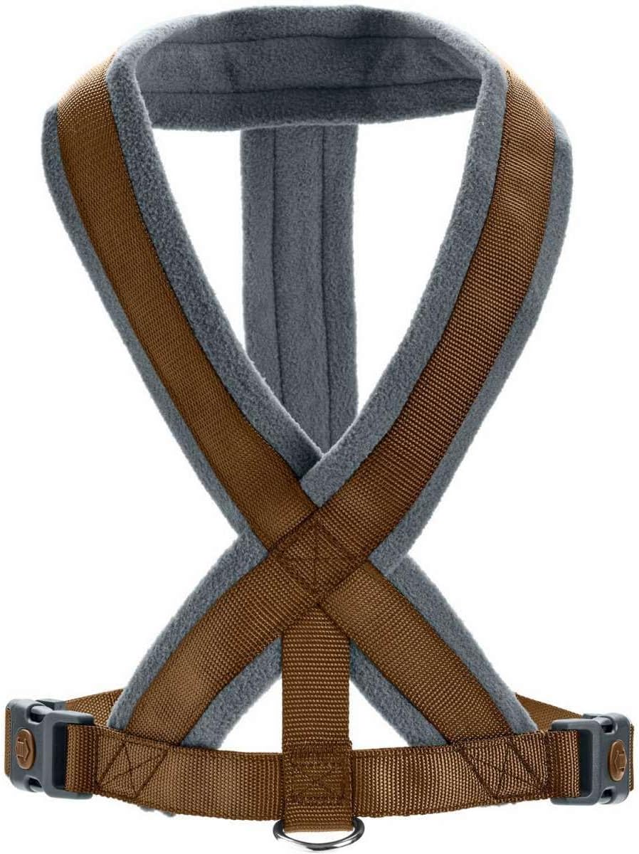 Hundegeschirr London Comfort, atmungsaktiv, verstellbar, braun XS-S