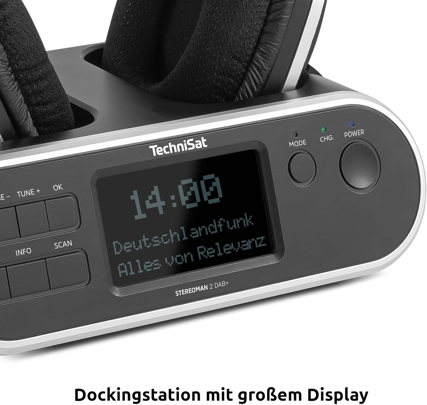 Stereoman2dab+, Kopfhörer & Dockingstation mit Radioempfang