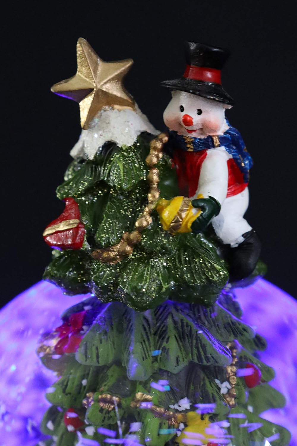 Schneekugel mit Spieluhr - Tannenbaum