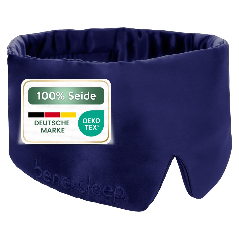 Seidenschlafmaske, Dunkelblau