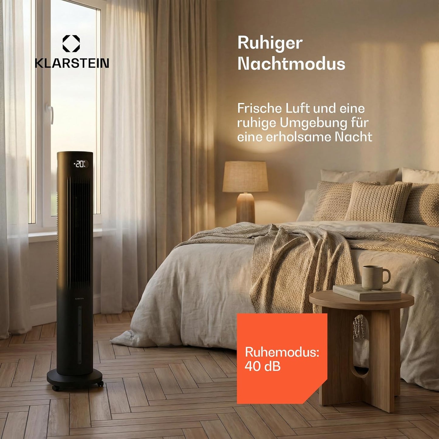 Luftkühler mit Wasserkühlung und Ionisator, Schwarz