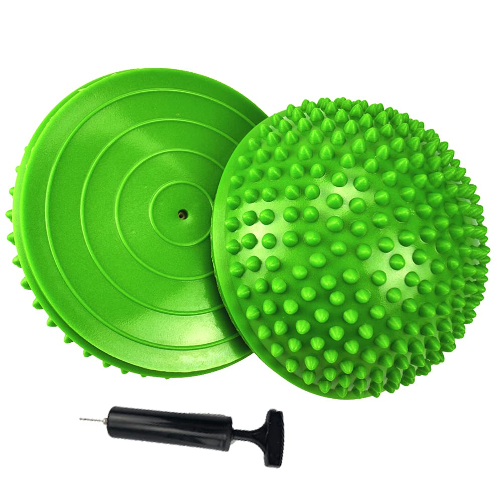 Balance-Igel Set mit Luftpumpe, grün